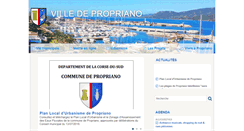 Desktop Screenshot of mairie-propriano.com